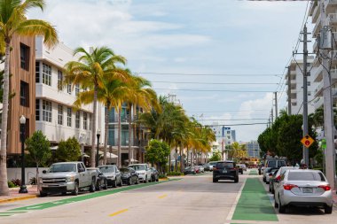 Stok görüntü Miami Beach Ocean Drive yaz vibes 2019