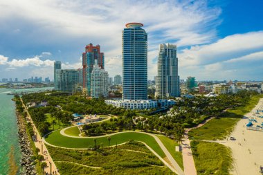 Hava stok fotoğraf Miami Beach South Pointe Park
