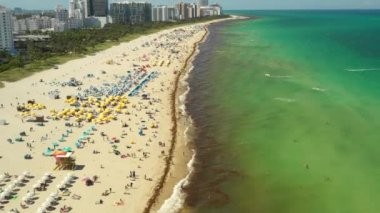 Miami 4k hava üzerinde uçan