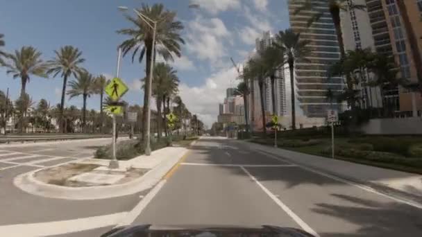 Vezetői Videó Sunny Isles Beach Usa — Stock videók