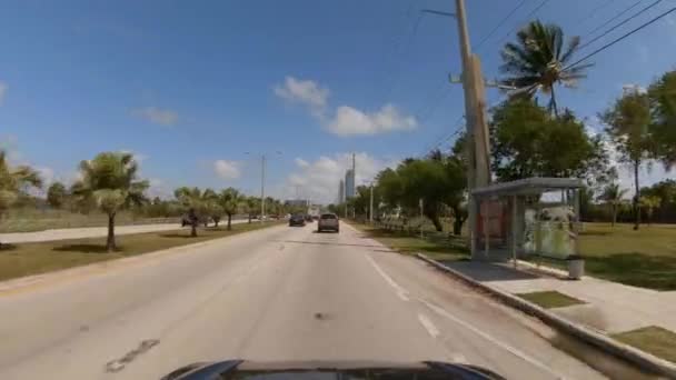 Condução Para Baixo Haulover Beach Miami — Vídeo de Stock