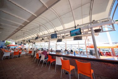 Stok fotoğraf restoran ve bar Miami Bayside Marketplace yaz 