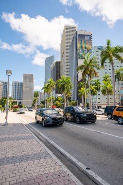 Stok görüntü Downtown Miami Florida Biscayne Bulvarı
