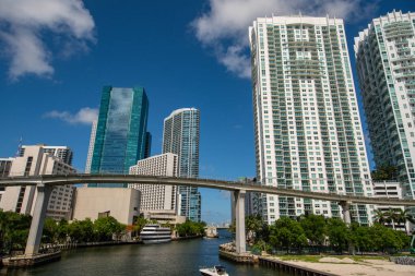 Miami ve Brickell arasında River hava fotoğrafı