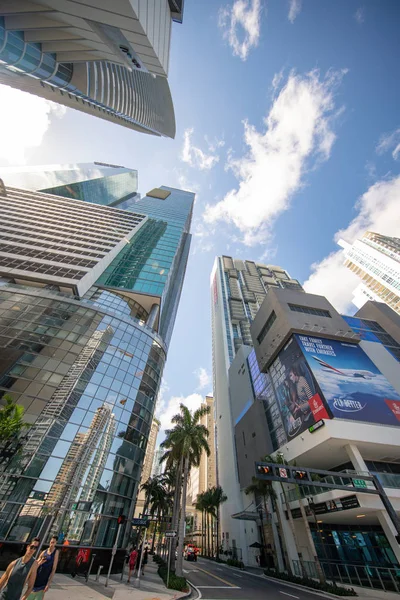 Imagen de rascacielos del centro de Miami — Foto de Stock