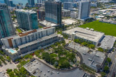 Havadan drone görüntü Midtown Miami Fl