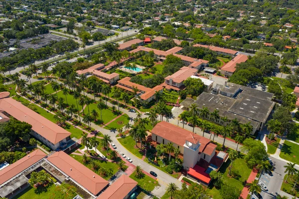 Flygfoto Barry University Miami Florida College campus — Stockfoto