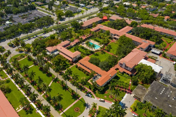 Foto aérea Barry University Miami Florida campus universitario — Foto de Stock