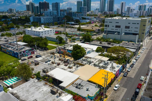 Luchtfoto van Wynwood Miami FL USA — Stockfoto