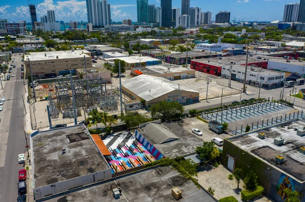Imagen aérea de Wynwood Miami FL USA — Foto de Stock