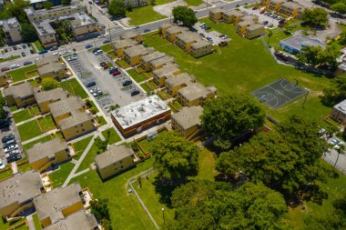 Hava fotoğrafı overtown Miami bölüm 8 hükümet konut