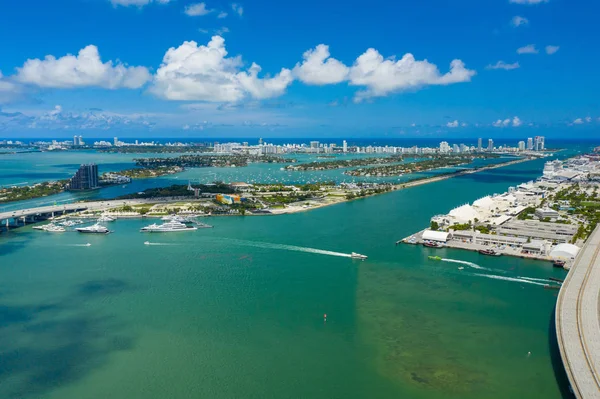 Bela foto aérea de Miami Florida — Fotografia de Stock