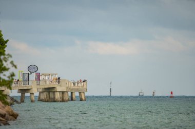 Miami Sahili Güney Pointe Park balıkçı iskelesi