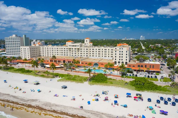 Foto aérea del Hollywood Beach Resort verano 2019 — Foto de Stock