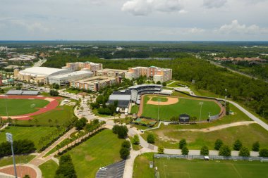 Central Florida Üniversitesi'nde havadan fotoğraf spor alanları