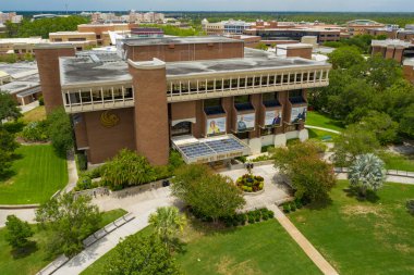 Hava fotoğrafı John C Hitt Kütüphanesi Ucf Orlando Fl