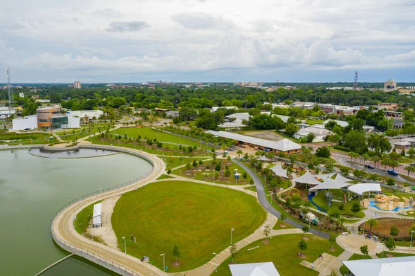 Flygfoto depå Park Gainesville fl — Stockfoto