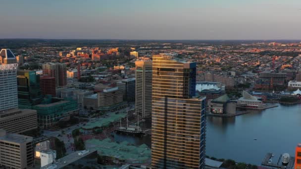 Epic Drone Aerials Baltimore 2019 — Stock Video