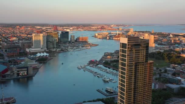 Cinematic Aerials Baltimore — Stock Video