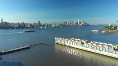 New York City Manhattan 4k havadan tur görüntüleri