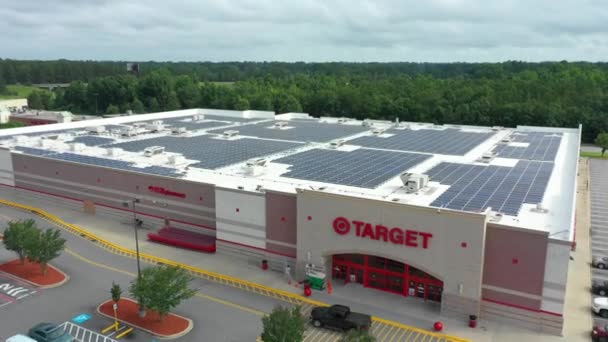 Солнечная Энергия Target Store Florence South Carolina — стоковое видео