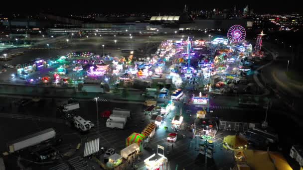 Gece Hava Karnaval Görüntüleri — Stok video