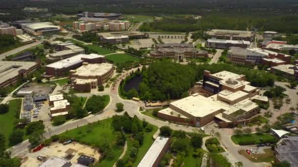Drone Sobre Universidad Florida Central Orlando Usa — Vídeo de stock