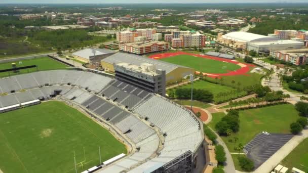 Luchtfoto Drone Video Spectrum Stadion Ucf — Stockvideo