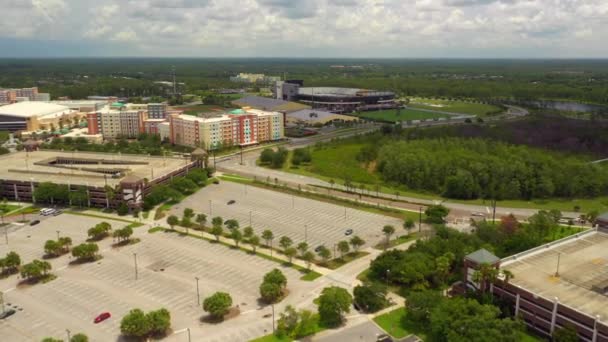 Video Universidad Florida Central Acercándose Estadio — Vídeos de Stock