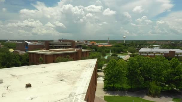 Universiteitscampus Drone Luchtfoto Materiaal Ucf Orlando — Stockvideo