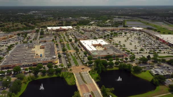 Letecký Videozáznam Waterford Shopping Plaza Orlando — Stock video