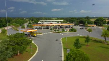 Okahumpka Turnpike servis plaza 4k havadan video