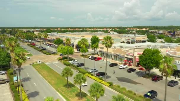 Luchtfoto Materiaal Waterford Lakes Town Center Orange County — Stockvideo