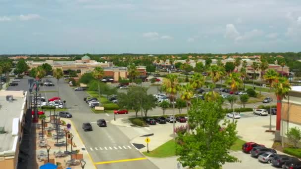 Havadan Video Waterford Lakes Town Center Alışveriş Gezinti — Stok video