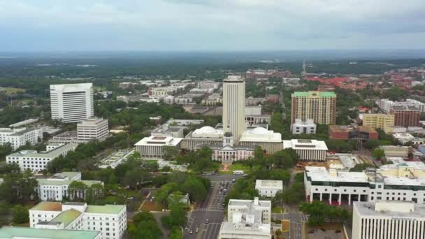 Florida Hauptstadt Und Innenstadt Von Tallahassee — Stockvideo