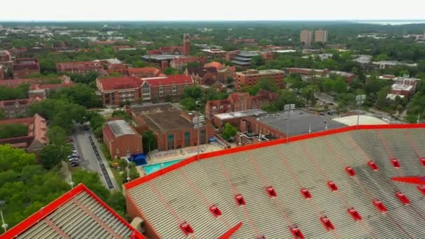 Aerial Drone Video Campus Universitario — Vídeos de Stock