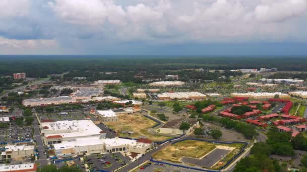 Vzdušné Centrum Videopekordéru Bouřkou Blížící Floridě — Stock video