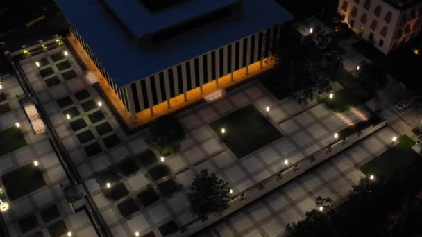 Tallahassee Anteny Capitol Budynku Nocy — Wideo stockowe