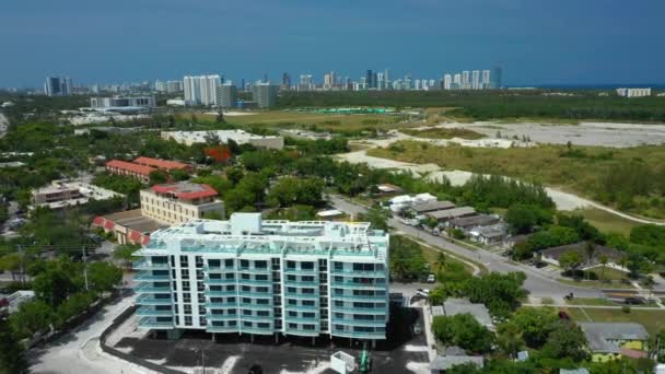 Aerea Tirare Fuori Rivelare Highlands Miami — Video Stock