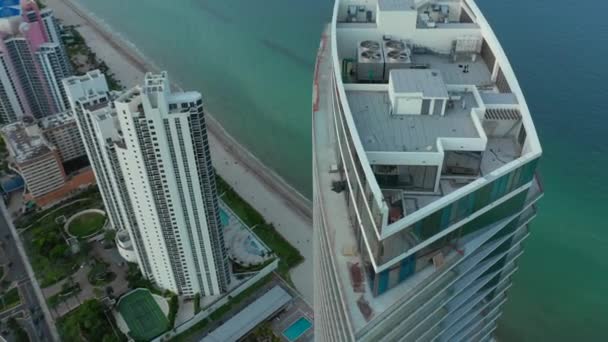 Luchtfoto Drone Video Penthouse Level — Stockvideo