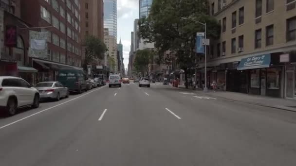 Guidare Attraverso Manhattan New York — Video Stock