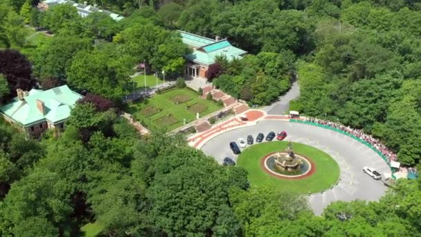 Bronx Zoo Lotnicze Drone Zdjęcia Circa 2019 — Wideo stockowe