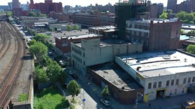 Tren rayları ile Depolar Bronx Ny