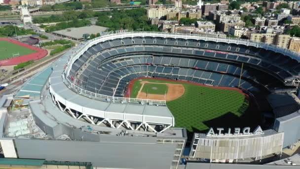 Bronx Usa Juni 2019 Aerial New York Yankee Stadium — Stockvideo
