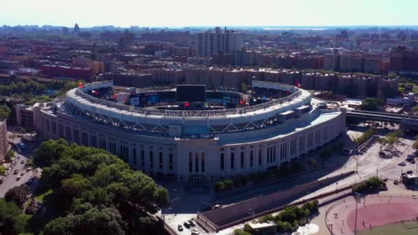 Bronx Usa Červen 2019 Vzdušný Záběr Stadion Yankee — Stock video