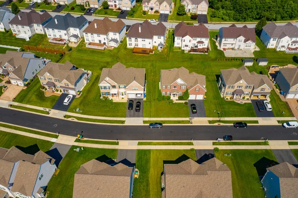 Luchtfoto residentiële luxe huizen in Brookside Delaware USA — Stockfoto