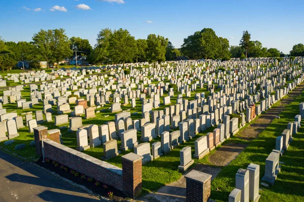 Hava fotoğrafı Montefiore Mezarlığı Jenkintown Pa — Stok fotoğraf