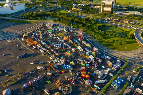 Carnevale al Metlife Stadium foto aerea — Foto Stock