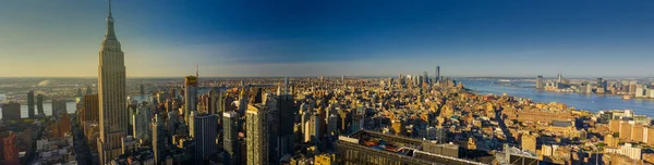 Panorama aéreo Ciudad de Nueva York — Foto de Stock