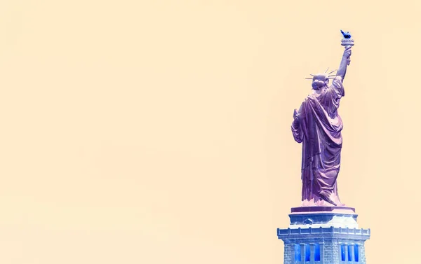 Abstracte kunst foto van het standbeeld van Liberty NY — Stockfoto